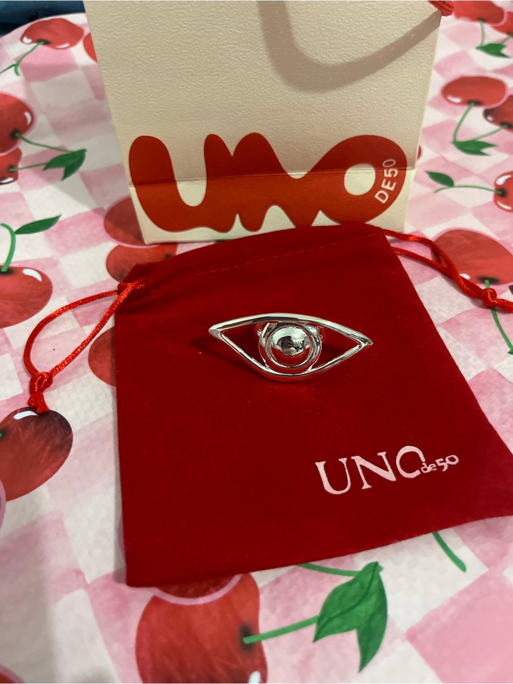 Unode50 Silver Devil Eye Ring